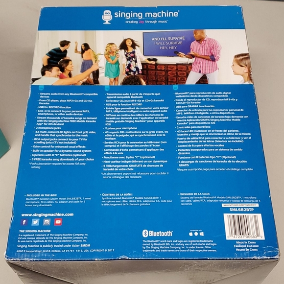 Singing Machine Groove Bluetooth Karaoke System - - Picture 3 of 4